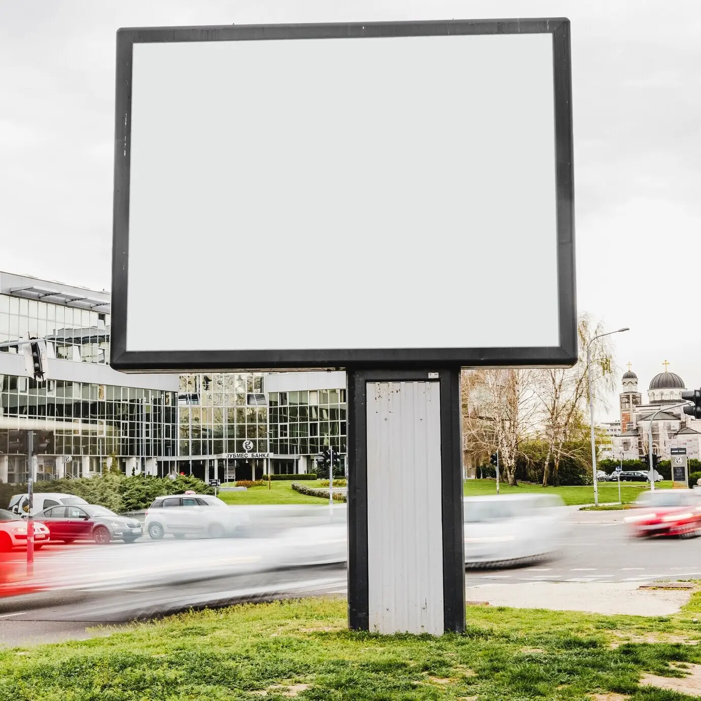 Leere Plakatwand, bereit für eine neue Anzeige